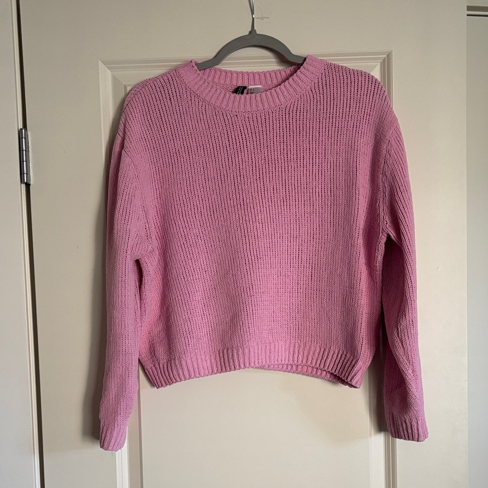 Divided Pink Crew Neck Sweater